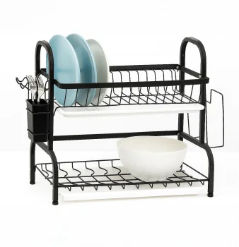 Gotel Q83F 2-Tier Dish Drainer with Drip Tray