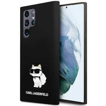 Karl Lagerfeld Samsung Galaxy S24 Ultra Case Silicone NFT Choupette, Black