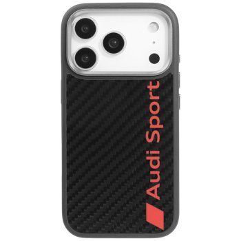 Audi iPhone 17 Pro Case R8 Carbon Fiber MagSafe, Black