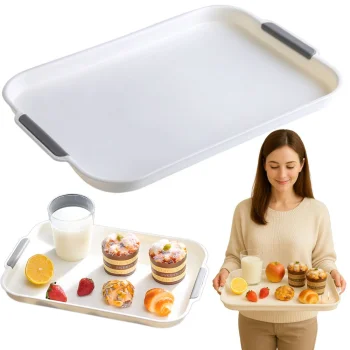 Пластиковый кухонный поднос для сервировки, 36.5x24.5 см