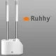 Набор ершиков для унитаза с держателем Ruhhy 24377, белый/серый