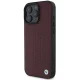 BMW iPhone 16 Pro Max vāciņš Sign Leather Diamond Metal Logo MagSafe, sarkans