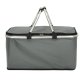 Foldable Thermal Picnic Basket, 25L, Grey