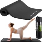 Trizand Sporta vingrošanas NBR putu paklājs, jogas fitnesa paklājiņš - 180x60x1cm, Melns | Foam Fitness Yoga Exercise Mat