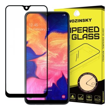 5D aizsargstikls Samsung Galaxy A10 2019 (SM-A105F), melns pilna pārklājuma (Tempered Glass)