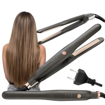 Ceramic Hair Straightener Flat Iron, 3 Temp Modes, 360° Cord, Black