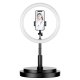 Pastāvīgās Dienas Gaismas Komplekts ar Statīvu Tripodu (52 - 170 cm) + LED, Melna | LED Selfie Ring Desktop Light...