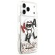 Karl Lagerfeld Liquid Glitter Choupette Logo MagSafe чехол для iPhone 17 Pro Max - прозрачный
