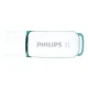 USB zibatmiņa Philips Snow Edition 8 GB USB 3.0, balta/zaļa