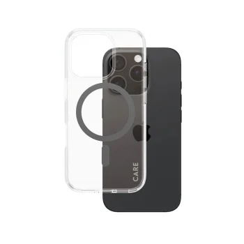 Чехол PanzerGlass 1346 CARE Flagship для iPhone 16 Pro, Прозрачный / Черный