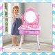 Large Wooden Dressing Table Set with Chair & Accessories