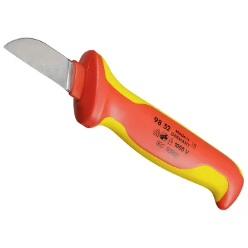 Кабельный нож KNIPEX 98 52, лезвие 50 мм, красно-желтый
