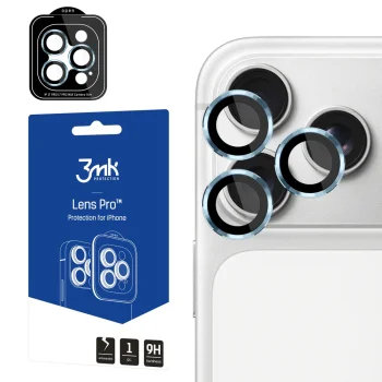 3mk Lens Protection Pro iPhone 17 Pro / 17 Pro Max kameras aizsargstikls, gaiši zils