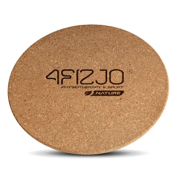Korķa līdzsvara disks 4FIZJO 30 x 10 cm, brūns
