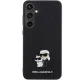 Karl Lagerfeld Samsung Galaxy S24 Plus vāciņš Saffiano KC Pin, melns