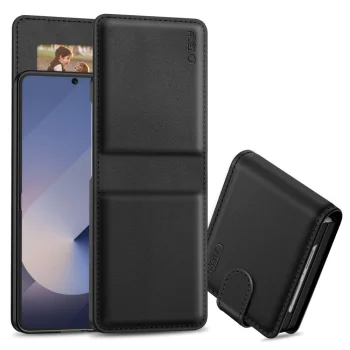 Tech-Protect Wallet atverams vāciņš Samsung Galaxy Z Flip 7, melns