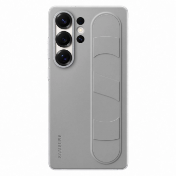 Original Samsung Galaxy S25 Ultra ( SM-S938 ) Standing Grip Cover Case, Gray (EF-GS938CJEGWW)