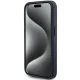 Guess iPhone 15 Pro Case 4G Triangle Metal Logo, Blue