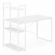 Modernhome datorgalds ar 3 plauktiem, 120x60 cm, balts