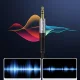 Orico AXW 3.5 mm mini jack audio kabelis 2 m, leņķa spraudnis, melns
