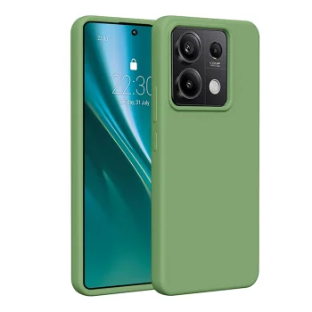 Etteri Silicone Case vāciņš Xiaomi Redmi Note 13 Pro 5G, Gaiši zaļš