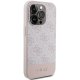 Чехол Guess 4G Stripe Collection для iPhone 15 Pro - розовый