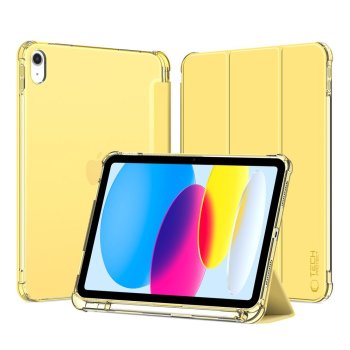 Tech-Protect SC Pen Hybrid vāciņš iPad 10 (2022), dzeltens / caurspīdīgs