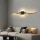Black Wall Lamp 60cm, Warm White Light