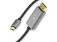 DisplayPort 1.4 uz USB-C kabelis, 8K/4K, 1.8m