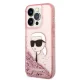 Чехол Karl Lagerfeld Glitter Karl\'s Head для iPhone 14 Pro Max - розовый