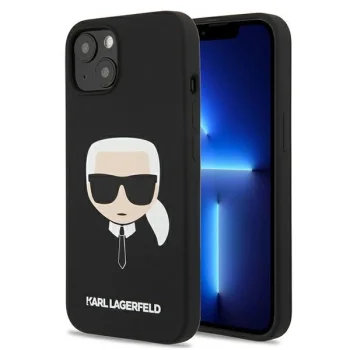 Apple iPhone 13 mini 5,4'' Karl Lagerfeld Silicone Karl's Head Case Cover, Black | Чехол Кейс Бампер...