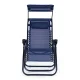MultiGarden Garden and Beach Sun Lounger with Adjustable Canopy, Blue