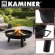 Large Outdoor Fire Pit 80cm Kaminer, Black