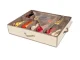 Apavu organizators gultas apakšai 12 pāriem 70x50x18 cm Bēšs