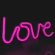 Декоративная светодиодная неоновая надпись Love, фиолетовая