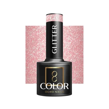 Ocho Nails Glitter G07 hibrīda nagu laka 5g