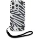 Чехол Karl Lagerfeld для iPhone 15 Pro IML Zebra Pattern & Cord, черный