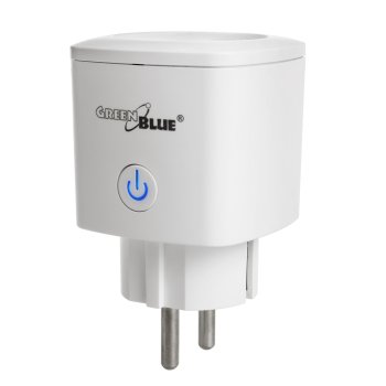 Умная WiFi розетка Greenblue GB720 F, 3680W, Android/iOS/Alexa/Google Home