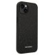 Karl Lagerfeld Glitter Plaque Logo Case for iPhone 14 Plus, Black