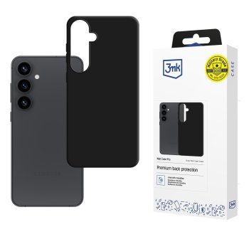 3mk Matt Case Pro vāciņš Samsung Galaxy S25, Matēti melns
