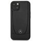 Mercedes Leather Urban iPhone 14 Plus dabīgās ādas vāciņš, melns