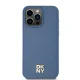 Чехол DKNY для iPhone 15 Pro Max Leather Monogram Pattern MagSafe, синий