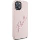 Apple iPhone 15 6.1\'\' Karl Lagerfeld Silicone Karl Script Cover Case, Pink | Telefona Vāciņš Maciņš Apvalks...
