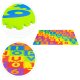 Большой детский коврик-пазл ЭВА буквы цифры 178x178 см 36 эл. ECOTOYS