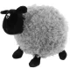 Lamb Plush Pillow Stuffed Animal Toy for Kids and Nursery Decor, gray