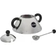 Cukurtrauks ar karotīti Alessi 9097 B, melns/sudraba