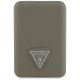 Guess Grained Triangle portatīvā baterija ar MagSafe 5000mAh 15W USB‑C – brūna