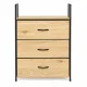ModernHome skapītis ar 3 auduma atvilktnēm, 59 cm