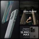 Spigen iPhone 15 Pro Max vāciņš Rugged Armor MagSafe, tumši zaļš