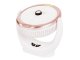 Portable Wireless Adjustable Table Fan with LED Lighting, Rose Gold